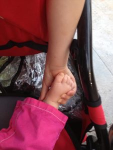 Brother and Sister in the stroller 